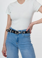 Gavazzeni Italy Gabriella Metal Stud Belt