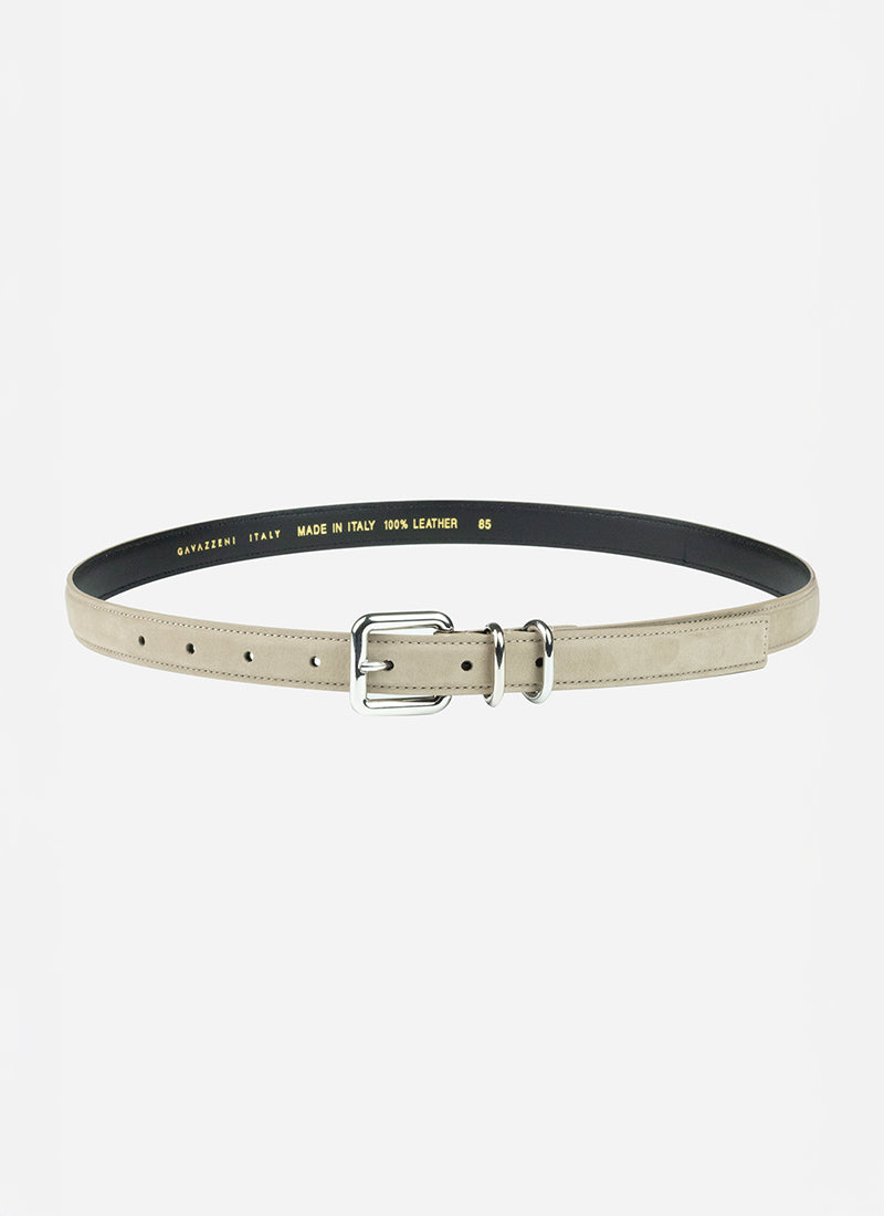 Gavazzeni Italy Iris Double Loop Thin Belt