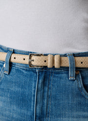 Gavazzeni Italy Isa Thin Leather Belt