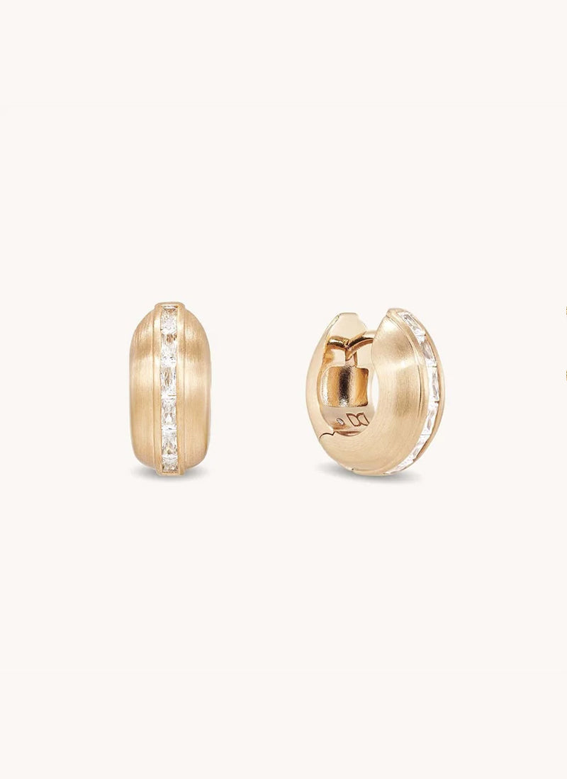 Gemma Huggie Hoops