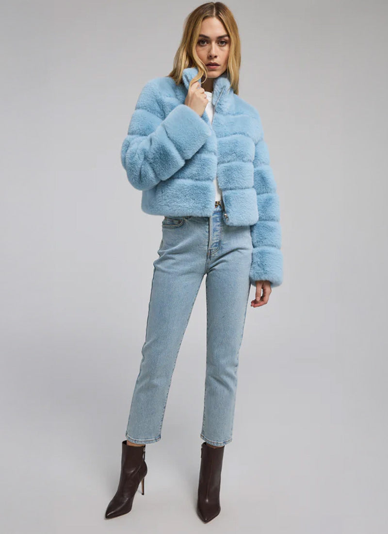 Tala Faux Fur Bomber S ARCTIC