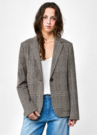  Giacca Single Breasted Slim Price Of Wales Blazer by Circolo 1901 at Andrews 