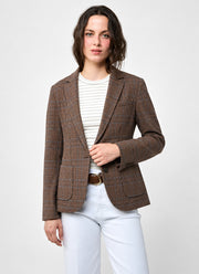  Giacca Single Breast Plaid Blazer by Circolo 1901 at Andrews 
