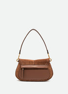GIANNI CHIARINI Helena Suede Shoudler Bag With Strap