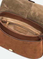 GIANNI CHIARINI Helena Suede Shoudler Bag With Strap