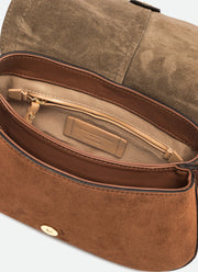 GIANNI CHIARINI Helena Suede Shoudler Bag With Strap