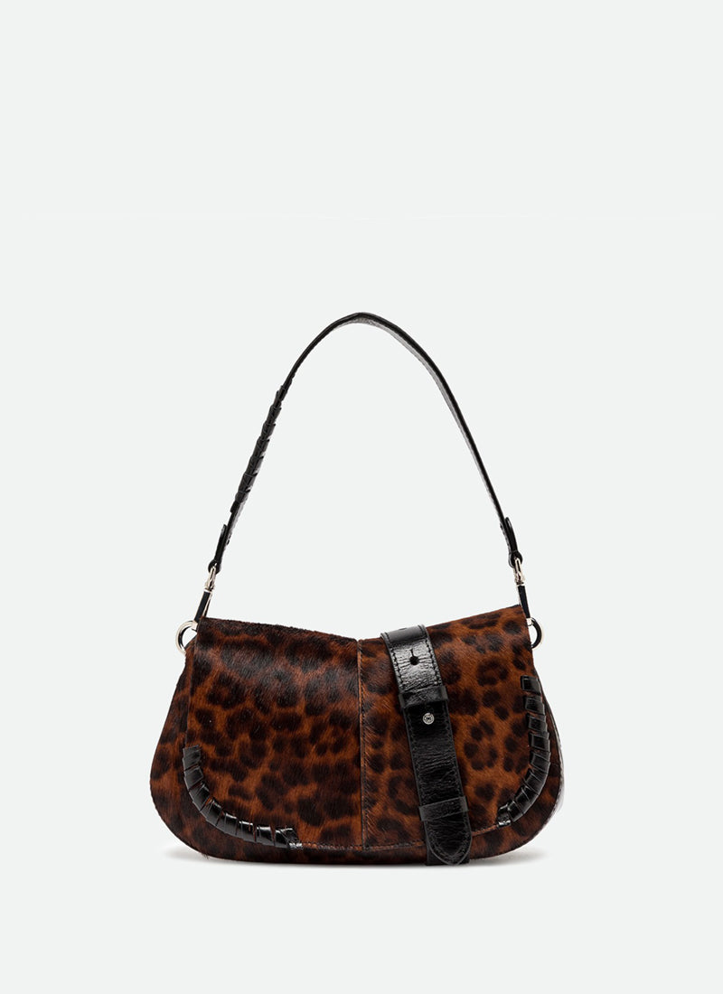 GIANNI CHIARINI Leopard Print Shoulder Bag