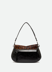 GIANNI CHIARINI Leopard Print Shoulder Bag