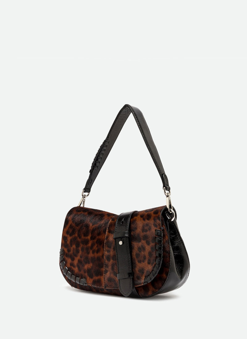 GIANNI CHIARINI Leopard Print Shoulder Bag