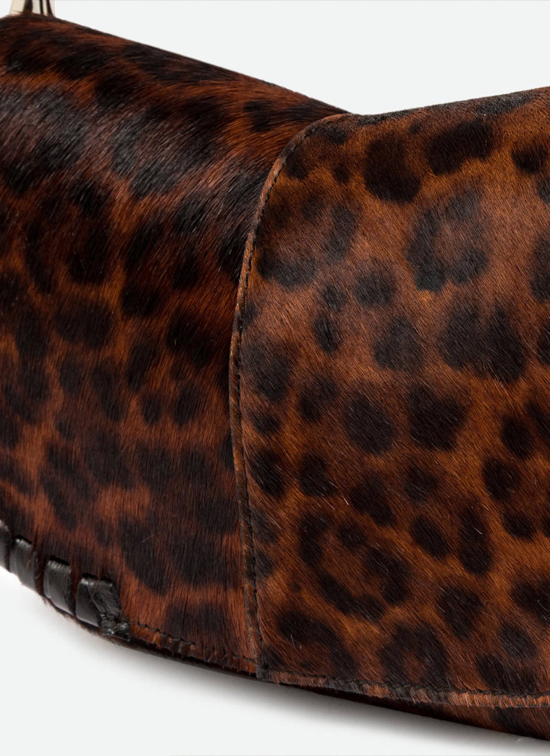 GIANNI CHIARINI Leopard Print Shoulder Bag