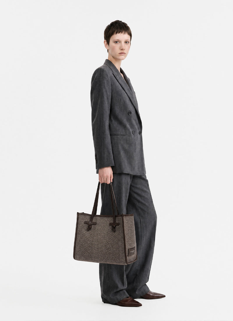 GIANNI CHIARINI Herringbone Tote