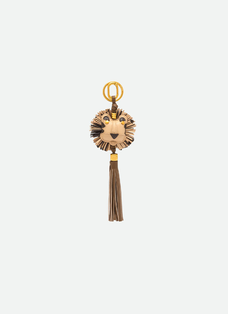 Sherling Top Handle Bag With Lion Keyring