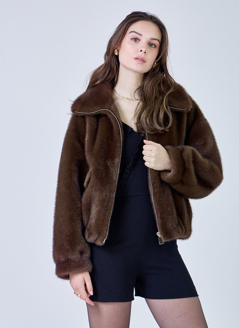 Faux Fur Jacket by GIOVANNI at Andrews