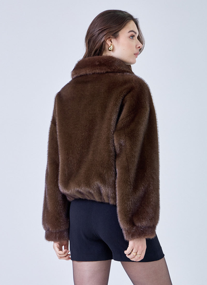 Faux Fur Jacket by GIOVANNI at Andrews