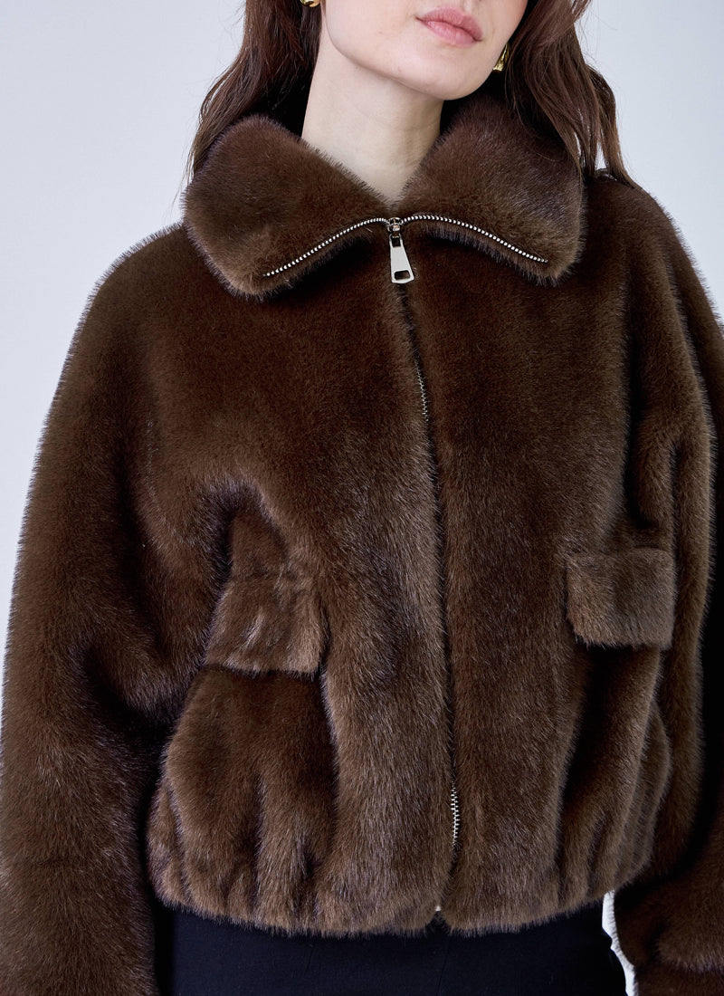 Faux Fur Jacket by GIOVANNI at Andrews