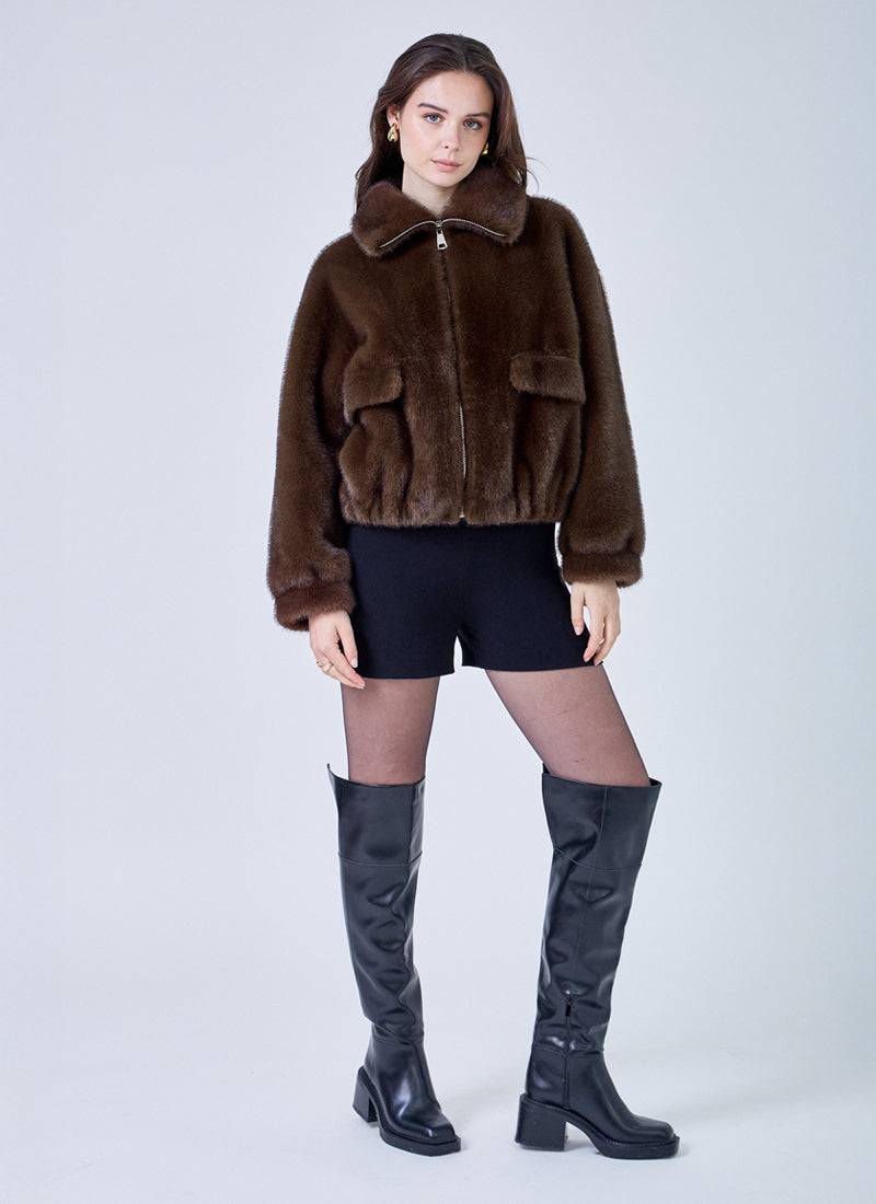 Faux Fur Jacket by GIOVANNI at Andrews