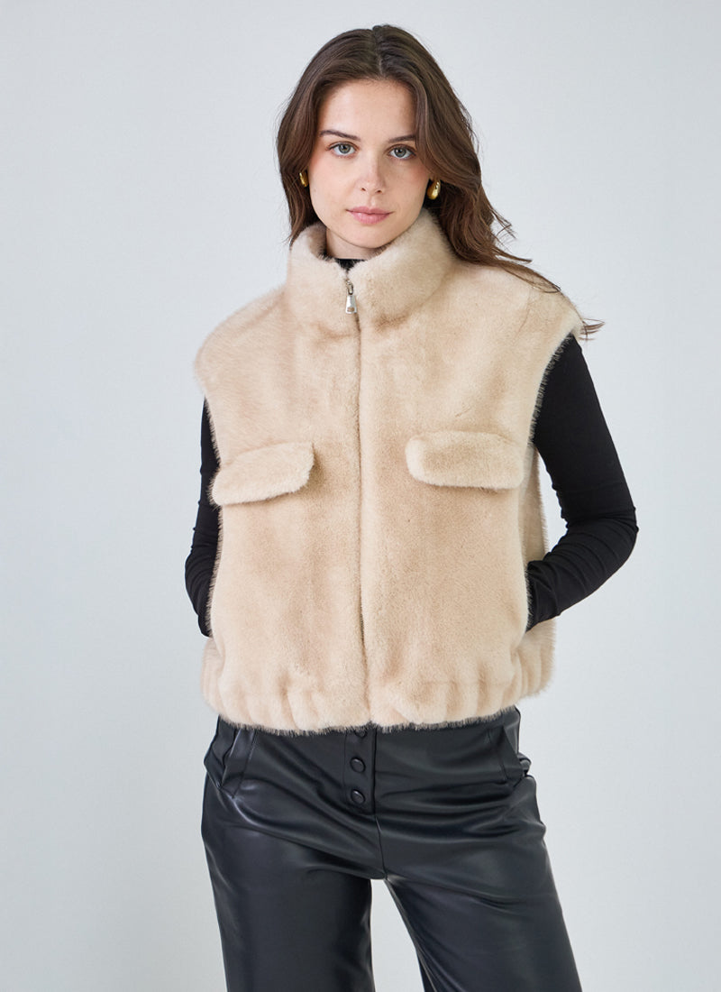 GIOVANNI Faux Fur Vest