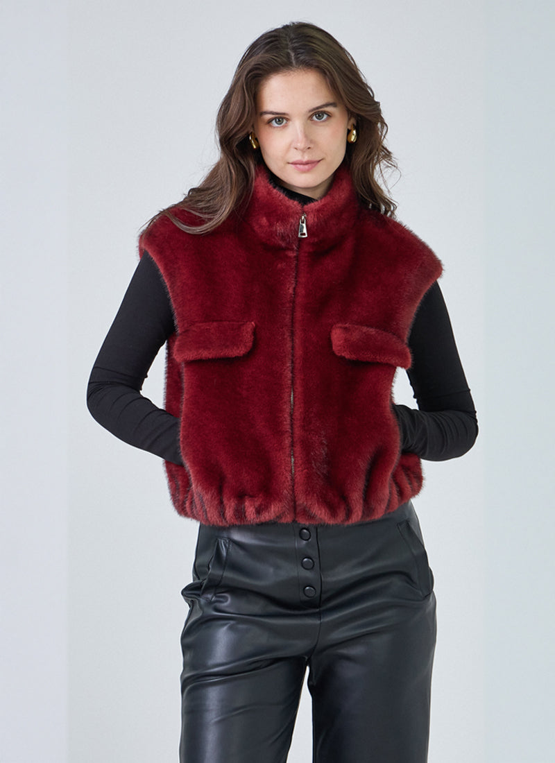 GIOVANNI Faux Fur Vest