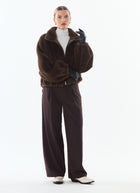 Giovanni Josie Faux Fur Bomber Jacket