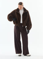 Giovanni Josie Faux Fur Bomber Jacket