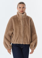  Josie Faux Fur Bomber Jacket by Giovanni at Andrews 