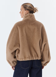  Josie Faux Fur Bomber Jacket by Giovanni at Andrews 
