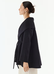 Lexie Short Cashmere Blend Tie Belt Jacket by Giovanni at Andrews