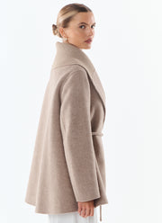 Lexie Short Cashmere Blend Tie Belt Jacket by Giovanni at Andrews