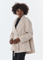 Lexie Short Cashmere Blend Tie Belt Jacket