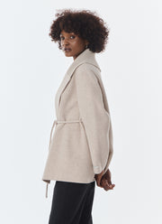 Lexie Short Cashmere Blend Tie Belt Jacket