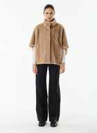 Malou Short Faux Fur Cape by Giovanni at Andrews