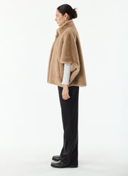Malou Short Faux Fur Cape by Giovanni at Andrews