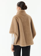 Malou Short Faux Fur Cape by Giovanni at Andrews