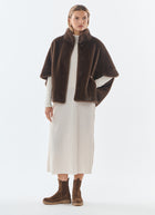  Malou Short Faux Fur Cape by Giovanni at Andrews 