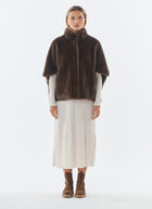  Malou Short Faux Fur Cape by Giovanni at Andrews 