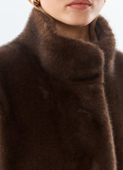  Malou Short Faux Fur Cape by Giovanni at Andrews 