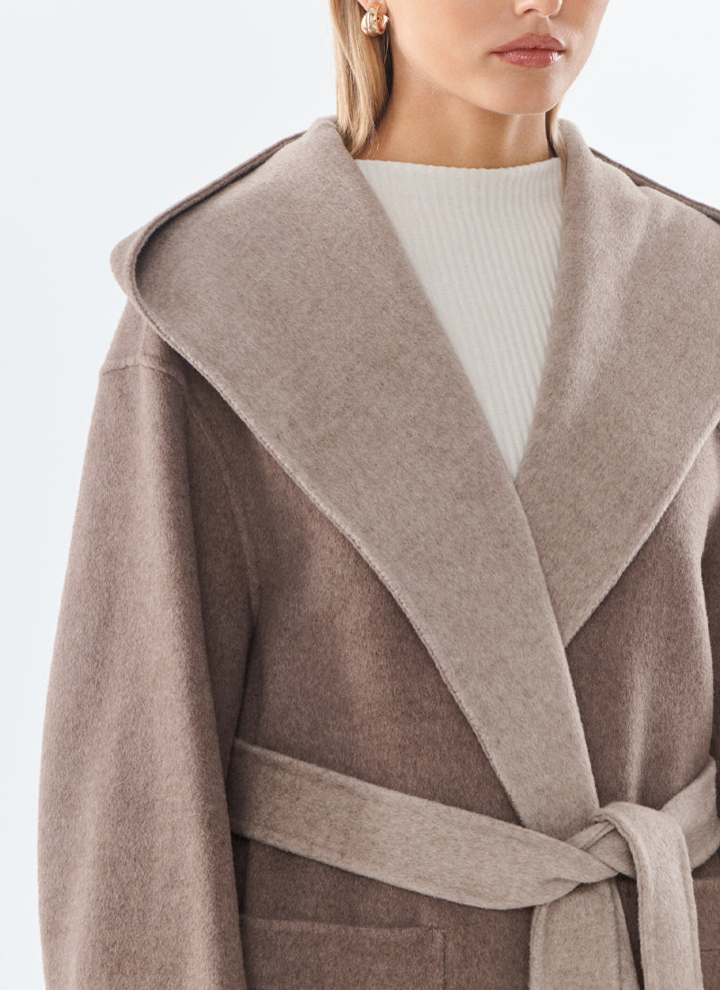  Ornella Cashmere Blend Double Face Coat by Giovanni at Andrews 