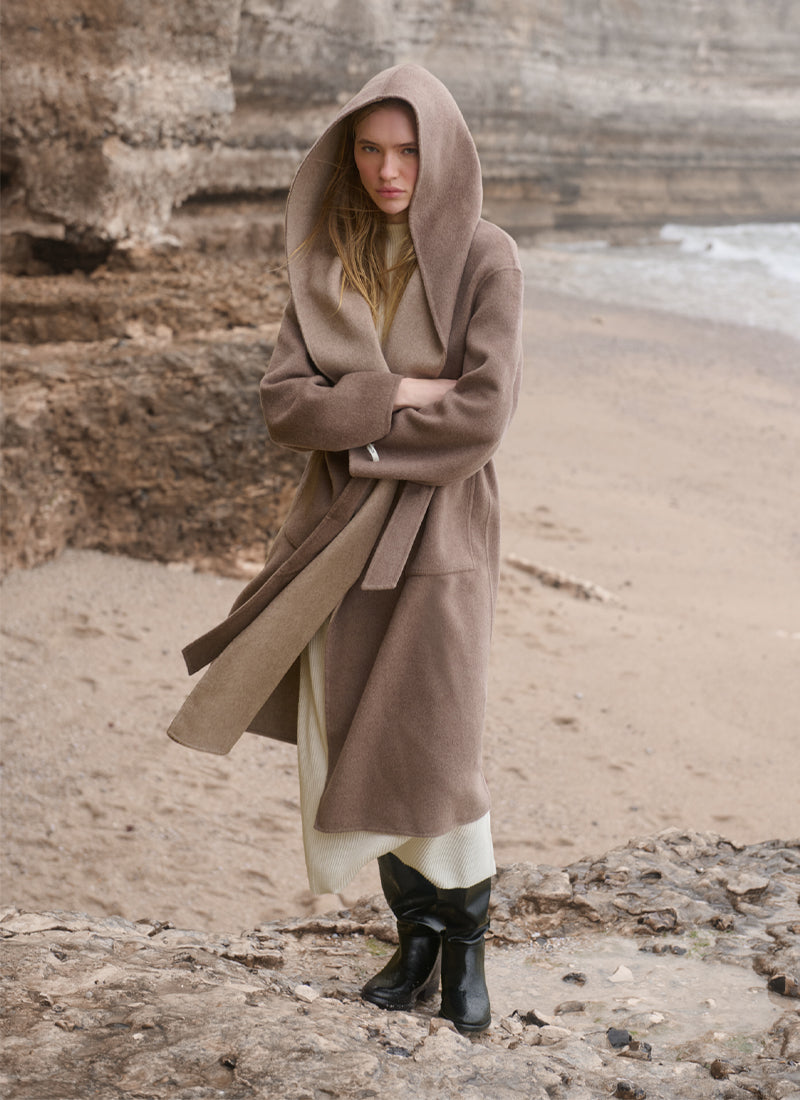  Ornella Cashmere Blend Double Face Coat by Giovanni at Andrews 