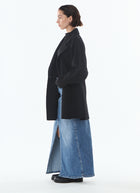 Olive Cashmere Blend Two Button Coat by Giovanni at Andrews