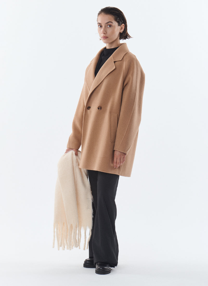  Sasha Cashmere Blend Two Button Coat by Giovanni at Andrews 