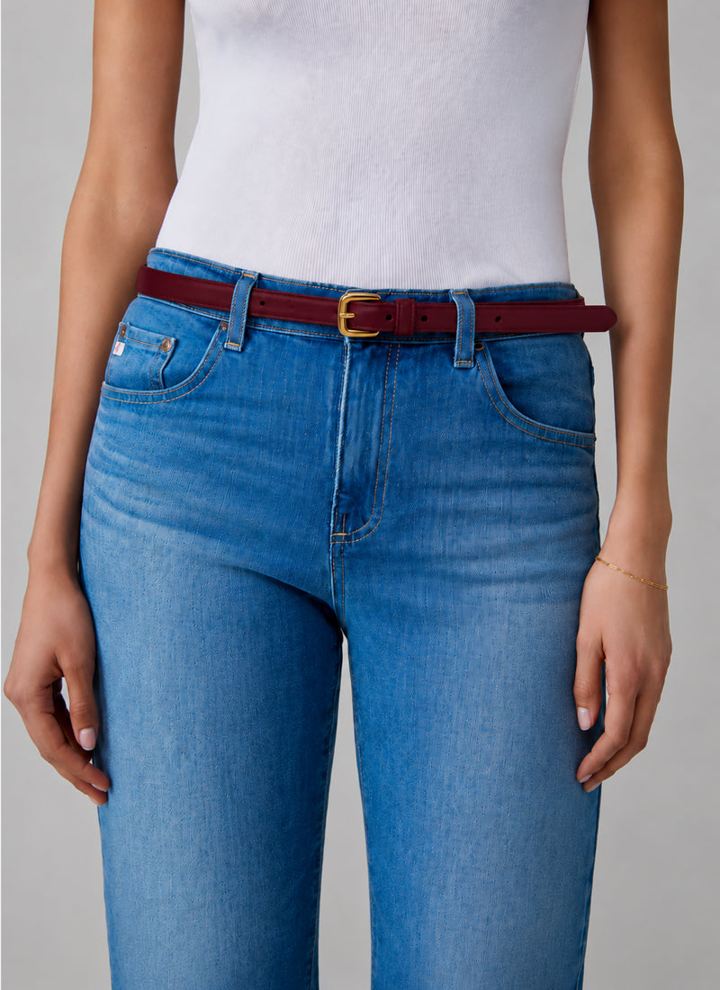 Gloriosa Thin Leather Belt