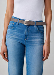 Glossinia Square Buckle Leather Belt