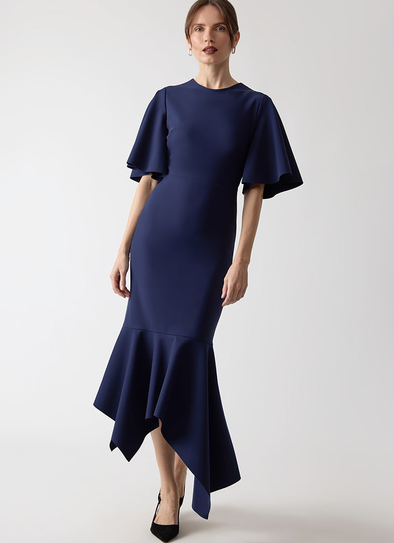 Greta Constantine Funkia Midi Short Sleeve Dress
