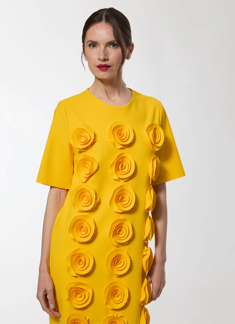 Greta Constantine Bassi Floral Applique Shift Dress