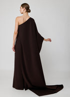 Fabrizio Gown With Half Cape by Greta Constantine at Andrews