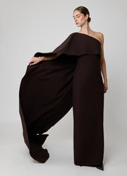 Fabrizio Gown With Half Cape by Greta Constantine at Andrews