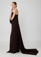 Fabrizio Gown With Half Cape by Greta Constantine at Andrews
