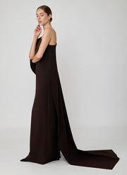 Fabrizio Gown With Half Cape by Greta Constantine at Andrews