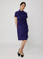 Greta Constantine Grier Shift Dress With Floral Applique