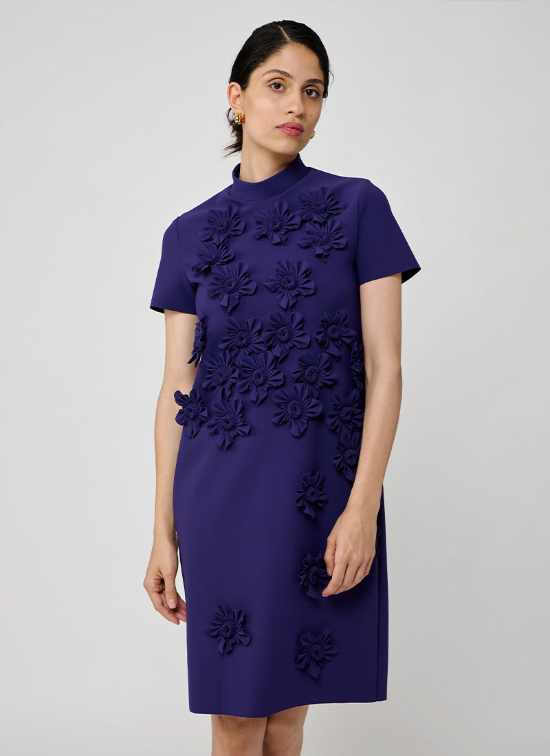 Greta Constantine Grier Shift Dress With Floral Applique